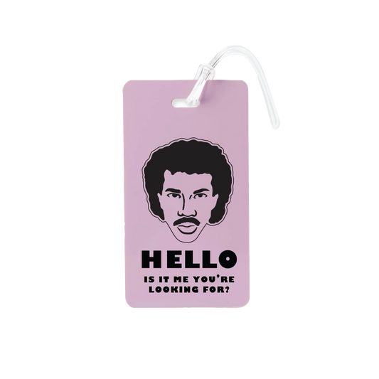 Hello Is It Me You're Looking For Luggage Tag - Purple