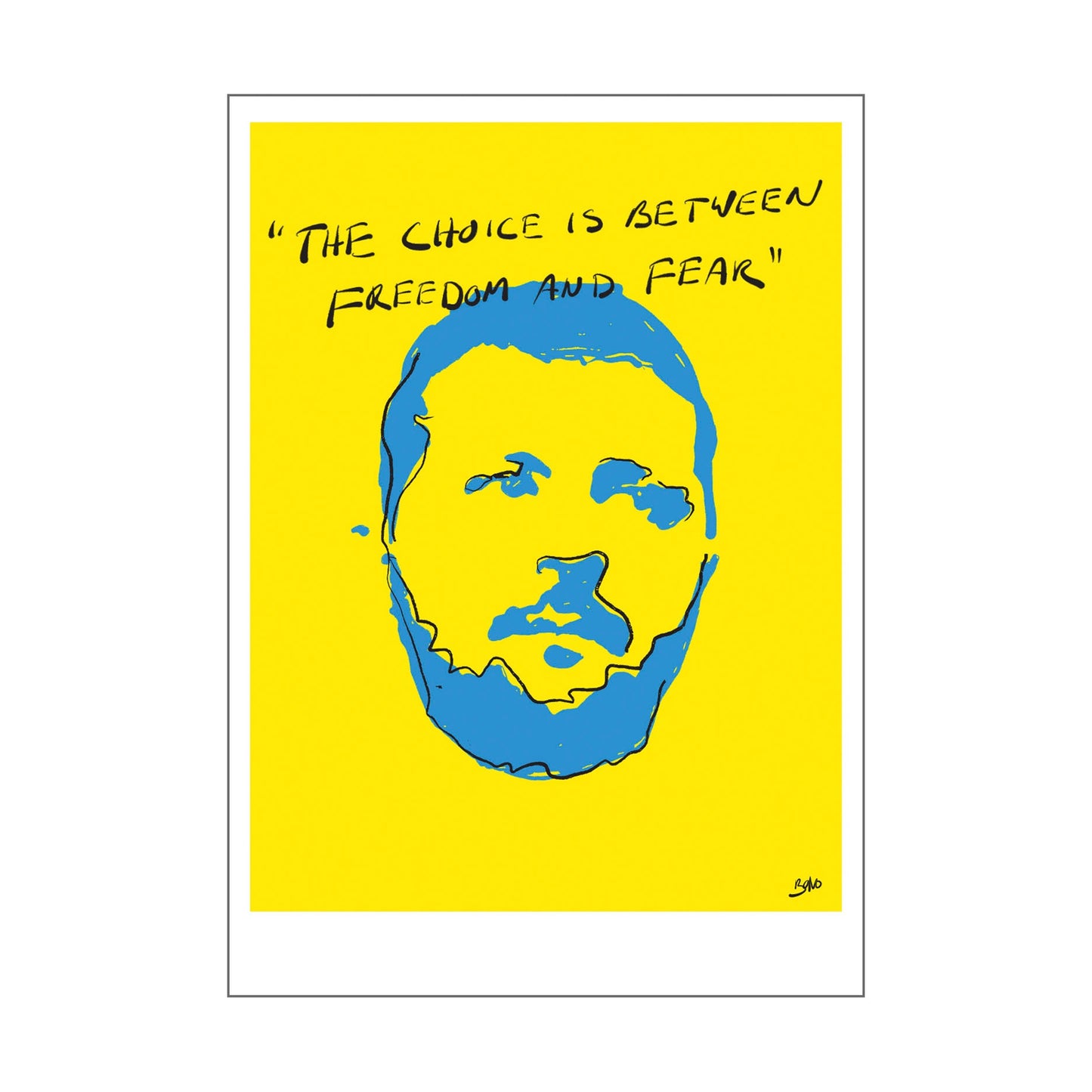 Freedom & Fear Screen Print