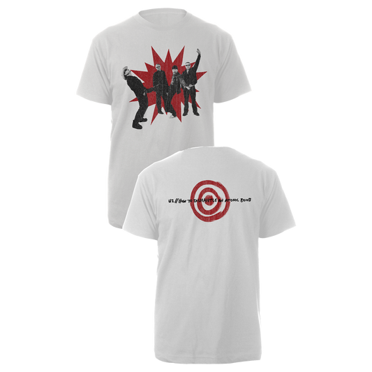 Red Explosion Tee - White