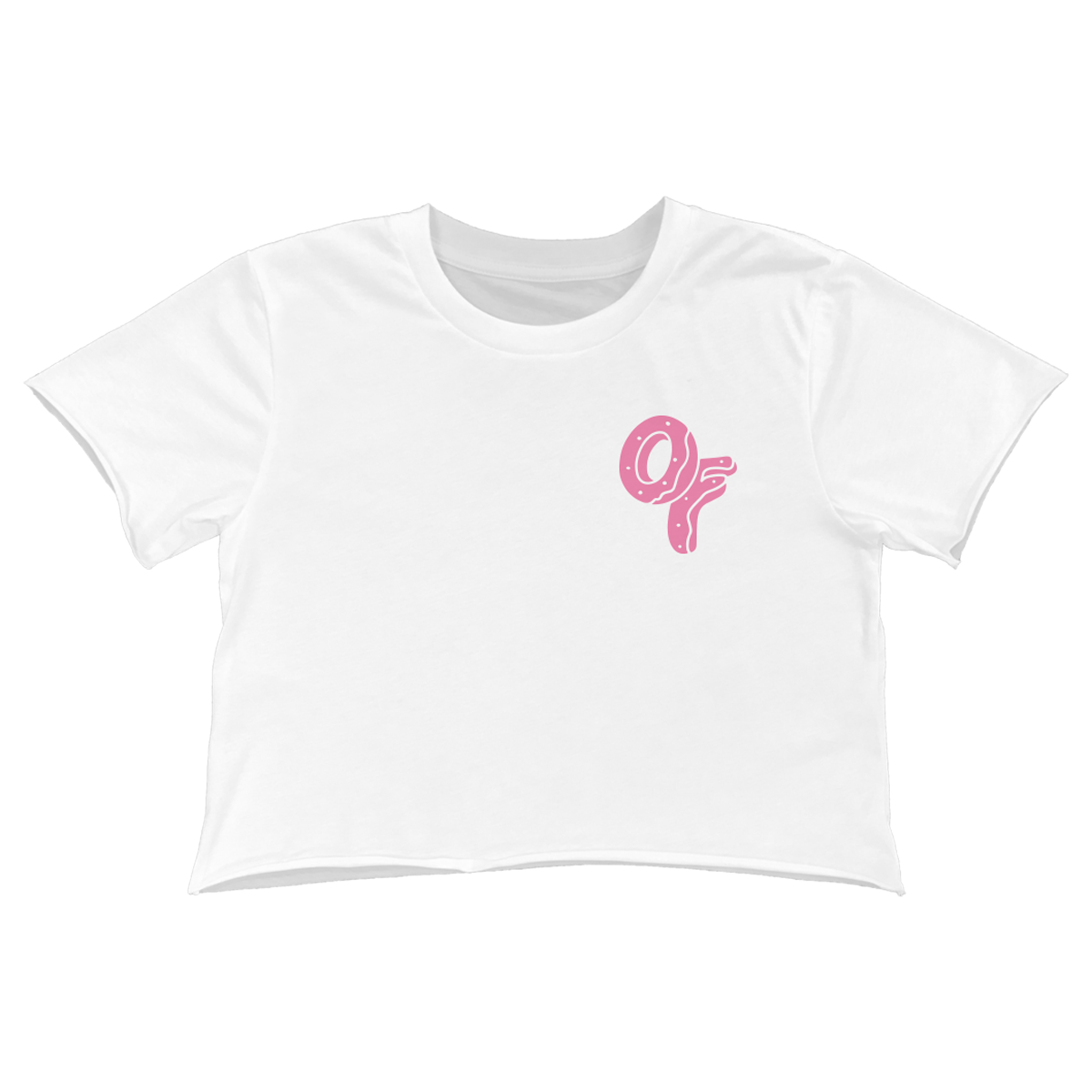 Repeat Rainbow Crop Shirt - White-Odd Future