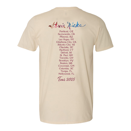 Stevie Nicks Tour 2025 Head Scarf Photo Tee