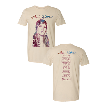 Stevie Nicks Tour 2025 Head Scarf Photo Tee