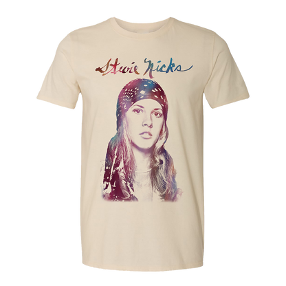 Stevie Nicks Tour 2025 Head Scarf Photo Tee