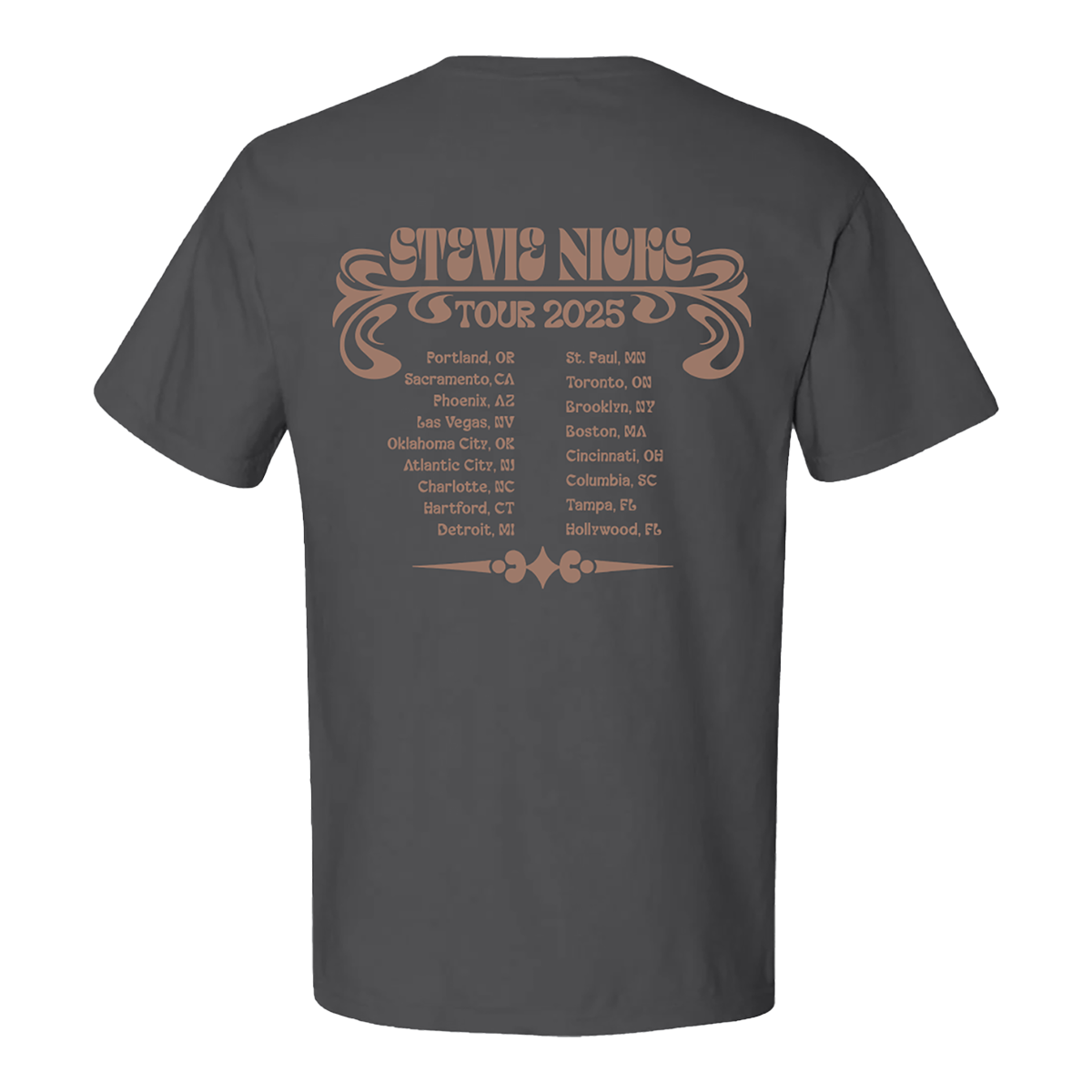 Stevie Nicks Tour 2025 Dove Moon Phases Tee