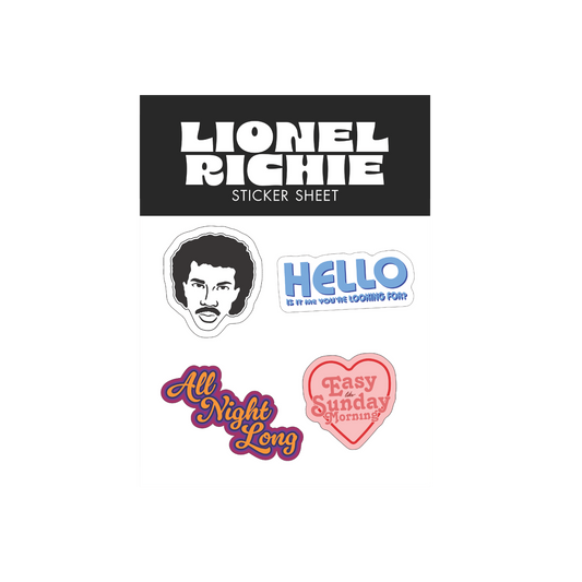 Lionel Richie Sticker Sheet