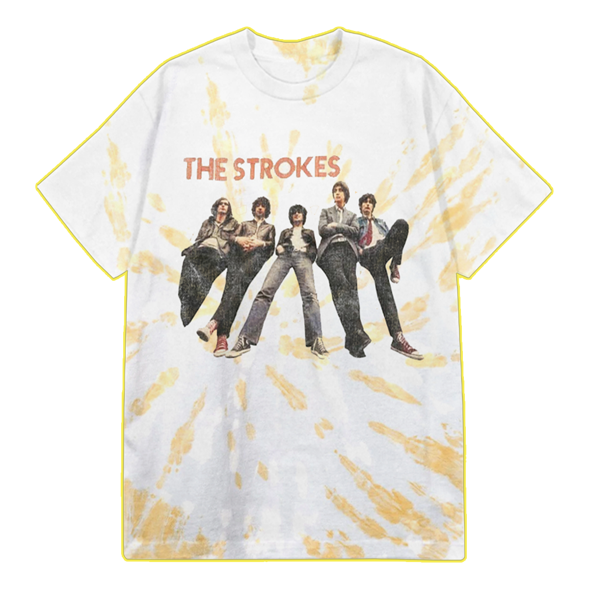 The Strokes Photo Tie-Dye Tee