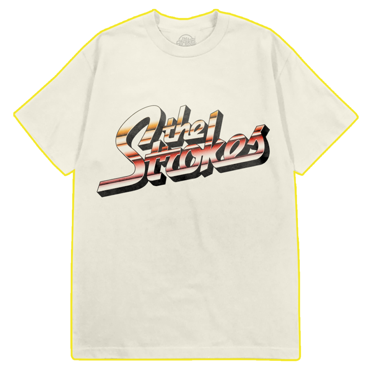 The Strokes Striped Logo Tee