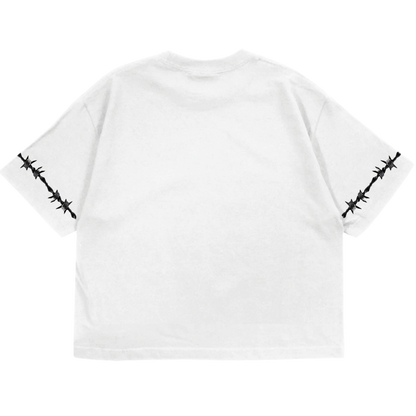 Tengo Un Jefe De M Crop T-shirt - White