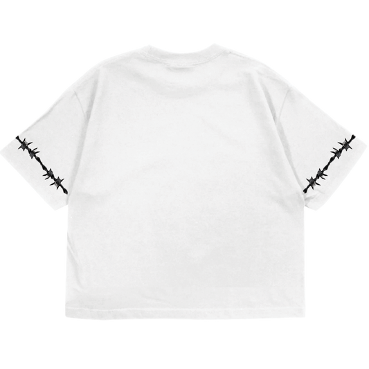 Tengo Un Jefe De M Crop T-shirt - White