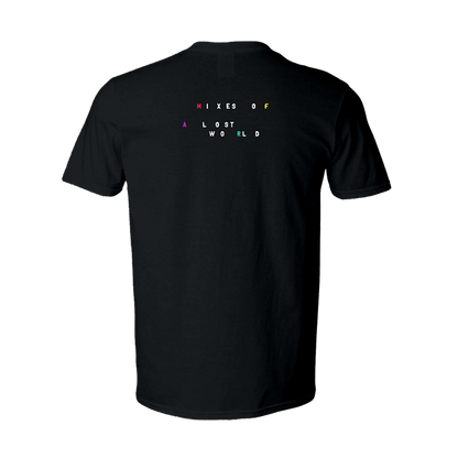 Mixes of a Lost World V-Neck Tee - Black