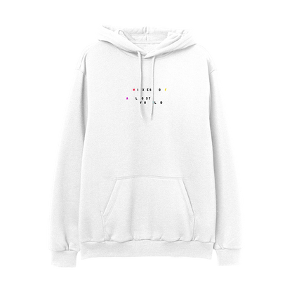 Mixes of a Lost World Title Hoodie - White