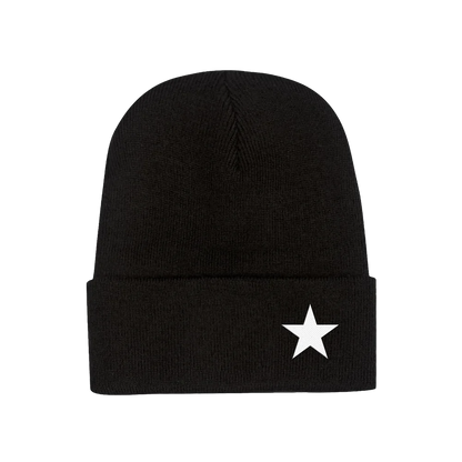 ZERO BLACK PUFF EMBROIDERED BEANIE