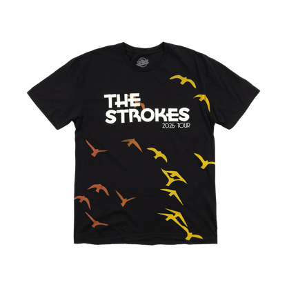 The Strokes Allover Birds 2026 Tour Tee