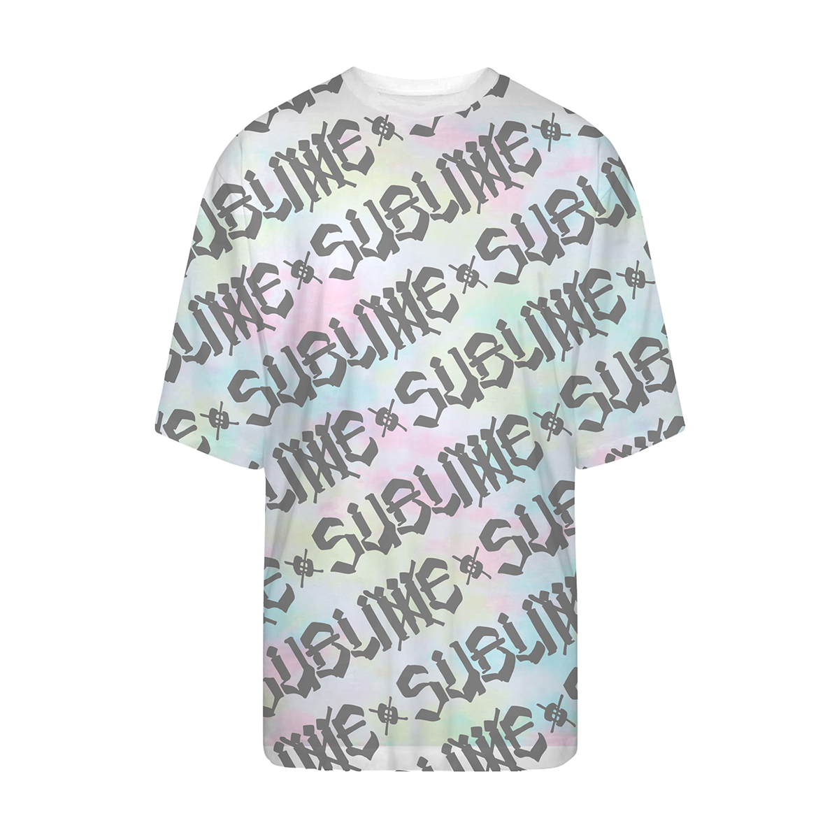 Sublime x Chaz Allover Print T-shirt Dress - Pastel Tie Dye