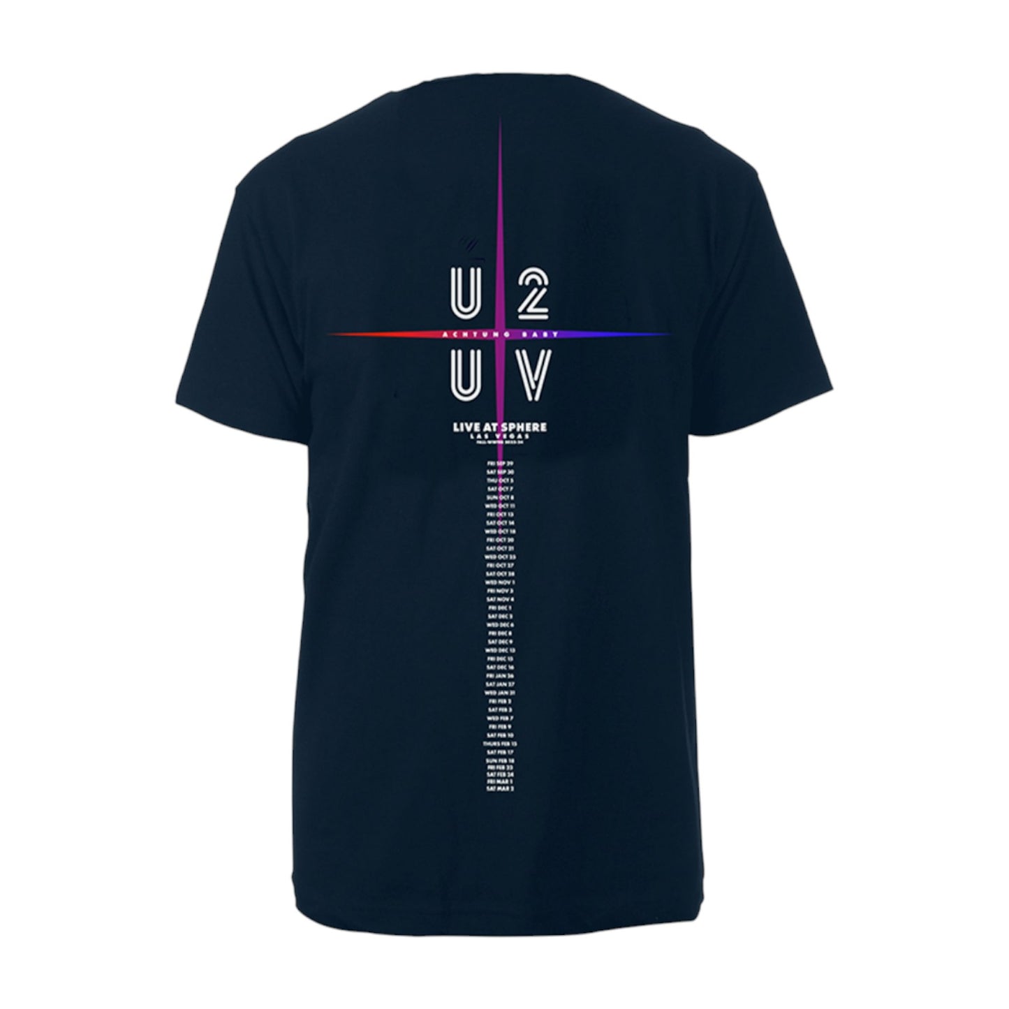 U2 UV Achtung Baby Lattice Live At Sphere Tee