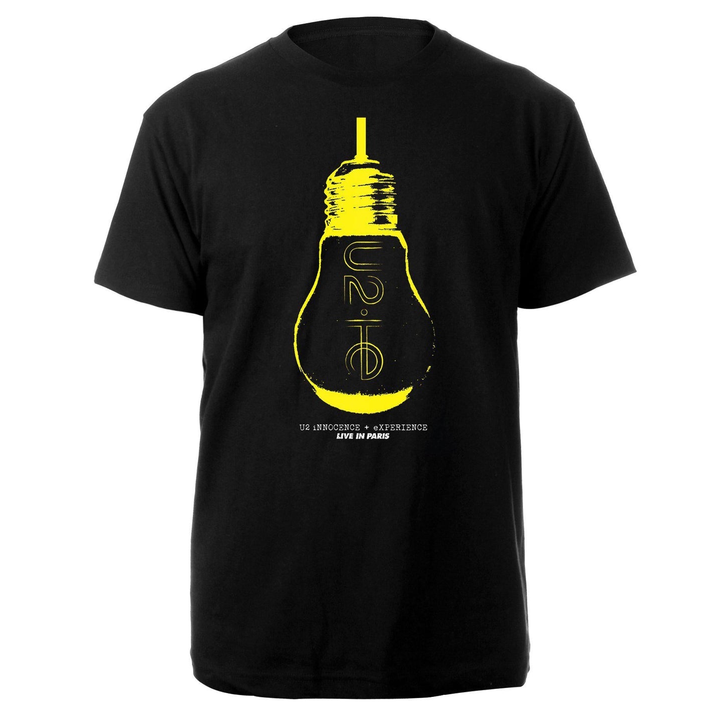 U2 IE Lightbulb Black Tee-U2