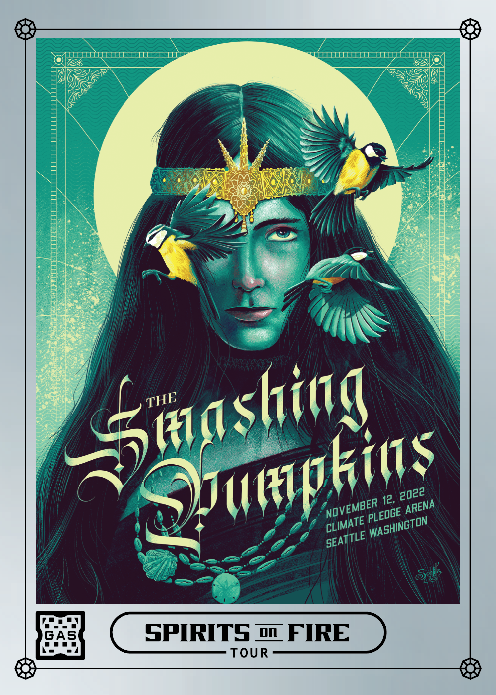 The Smashing Pumpkins Seattle November 12, 2022 Exclusive GAS Trading Card