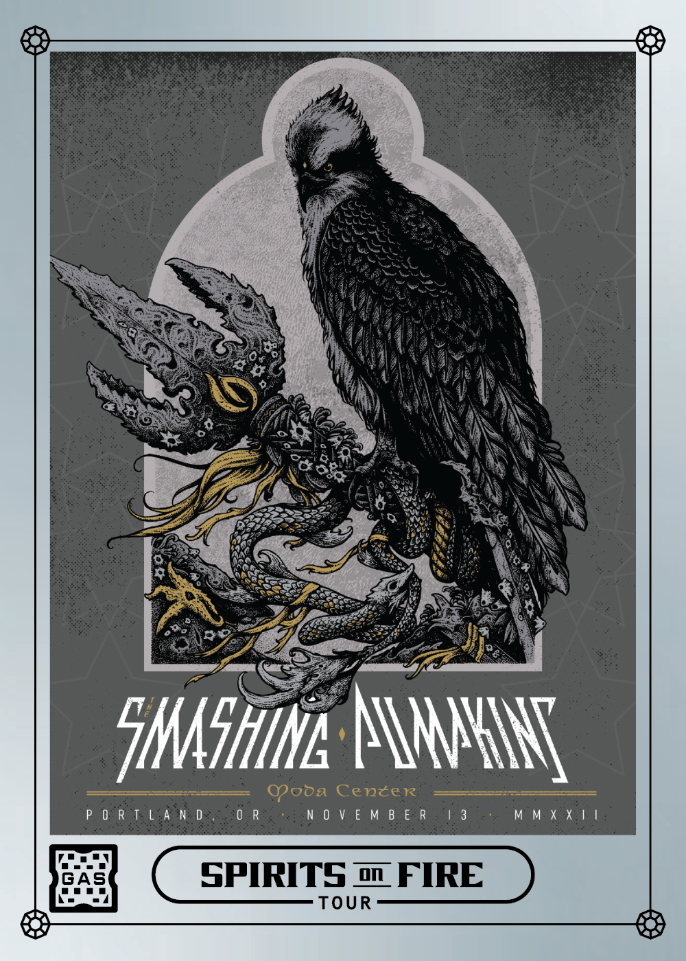 The Smashing Pumpkins Portland November 13, 2022 Exclusive GAS Trading Card