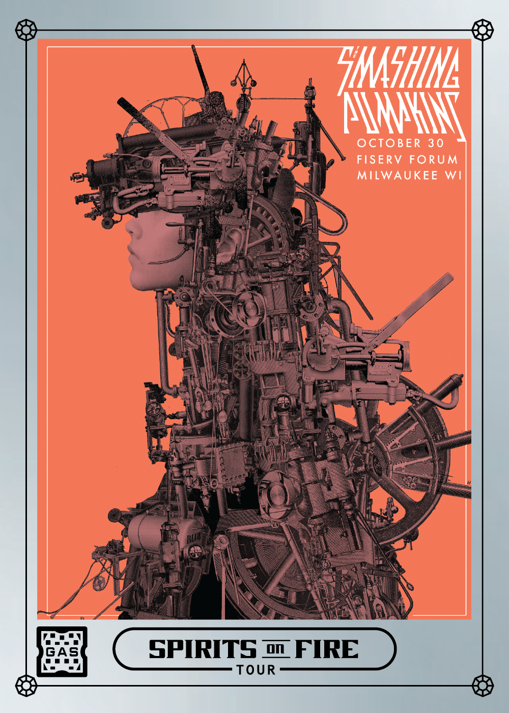 The Smashing Pumpkins Milwaukee October 30, 2022 Exclusive GAS Trading Card