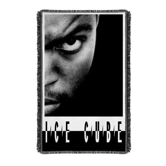Half Face Logo Woven Blanket