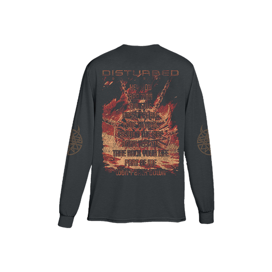Disturbed Divisive Tracklist Long Sleeve T-Shirt