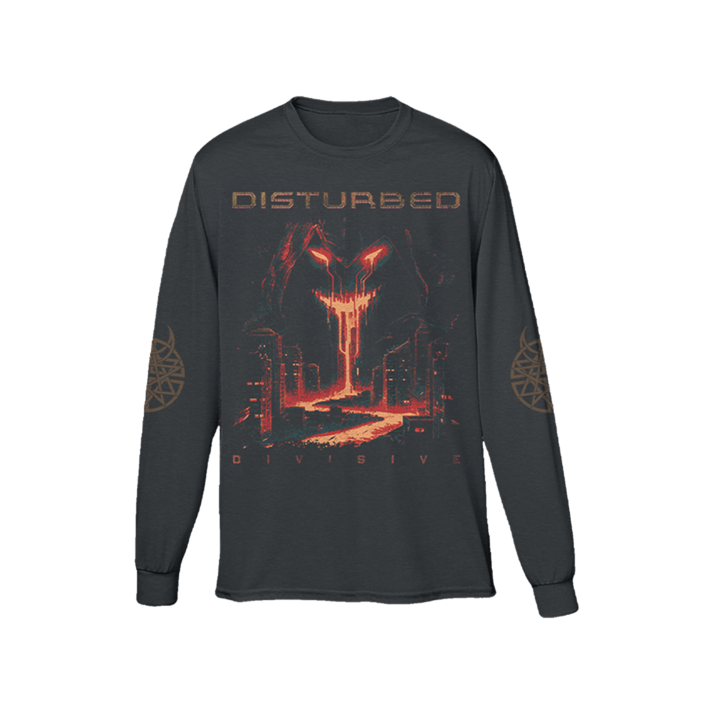 Disturbed Divisive Tracklist Long Sleeve T-Shirt