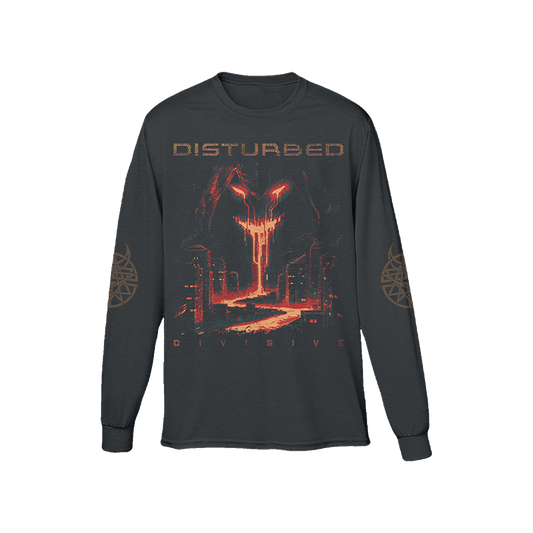 Disturbed Divisive Tracklist Long Sleeve T-Shirt