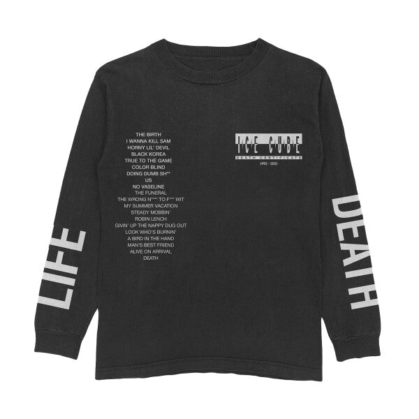 Death Certificate Anniversary Longsleeve T-Shirt – Merch Traffic Superstore
