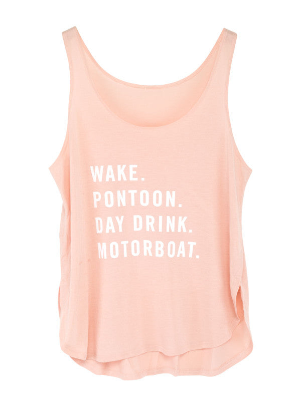 PONTOON PINK TANK TOP