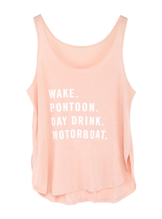 PONTOON PINK TANK TOP