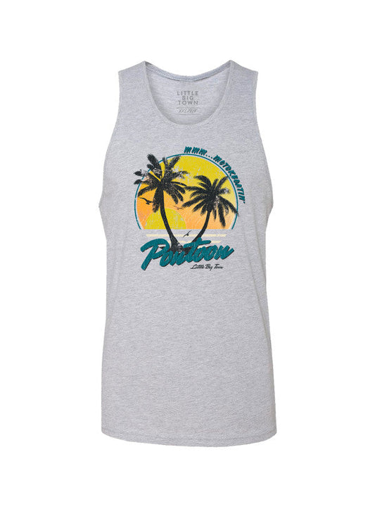 PONTOON HEATHER GREY TANK TOP