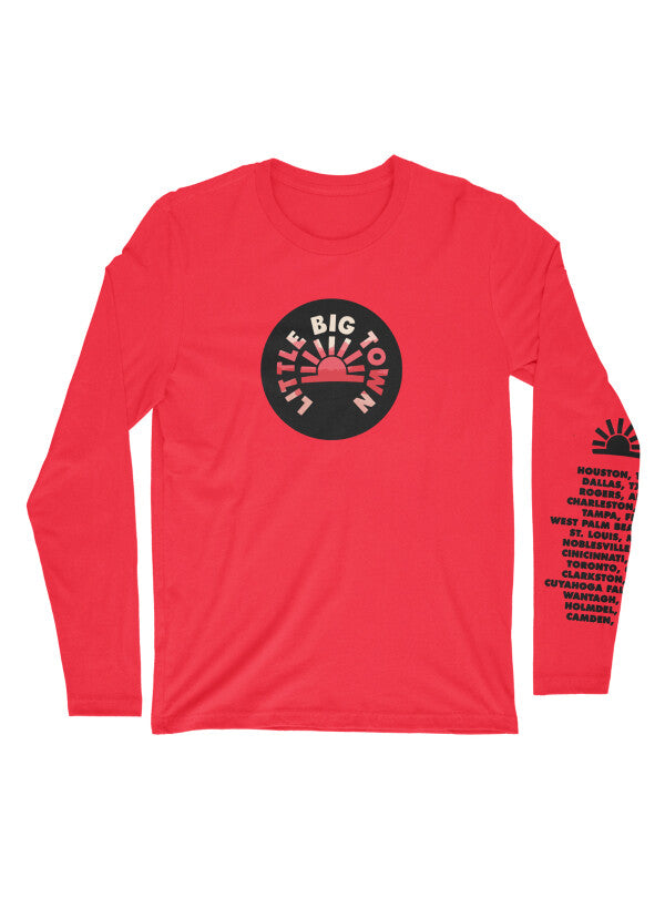 LITTLE BIG TOWN RED LONG SLEEVE T-SHIRT