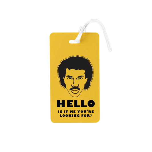 Hello Is It Me You're Looking For Luggage Tag - Yellow