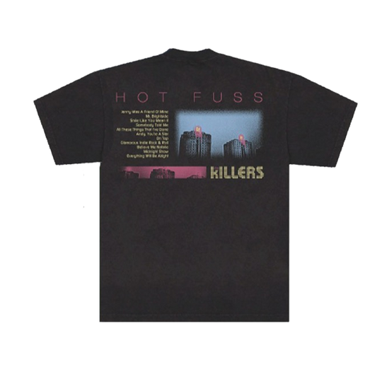 HOT FUSS TRACKLIST BLACK T-SHIRT