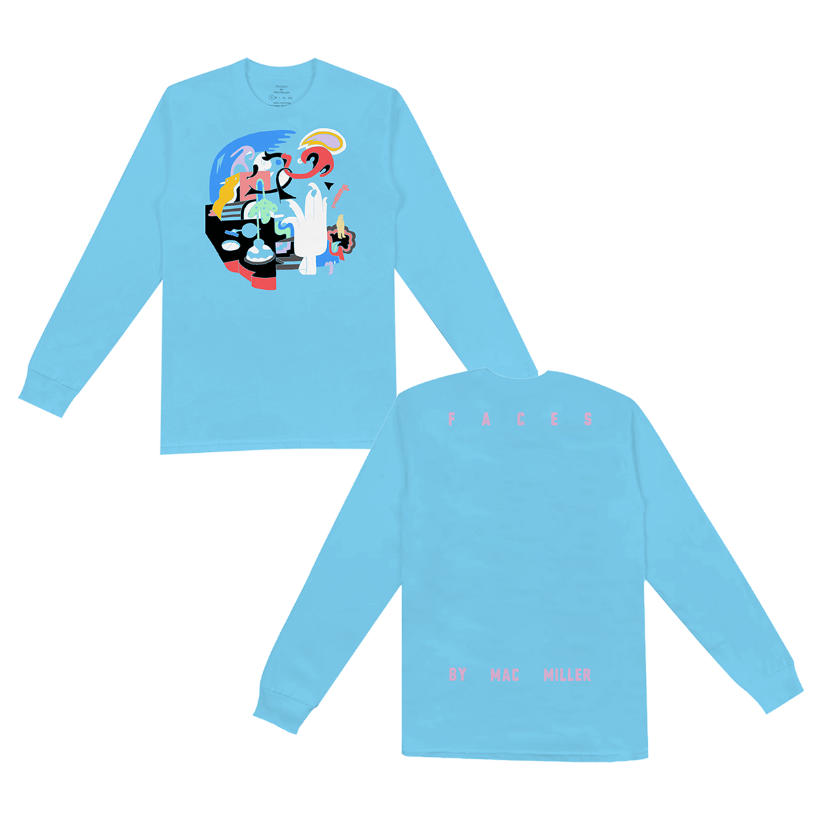 FACES BLUE LONG SLEEVE