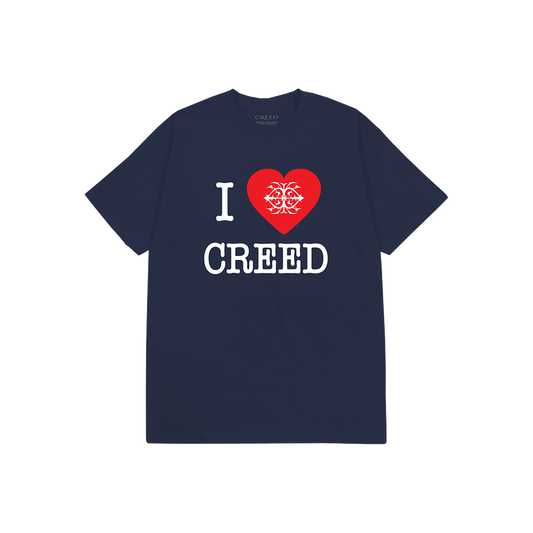 I Heart Creed Kids Tee - Navy