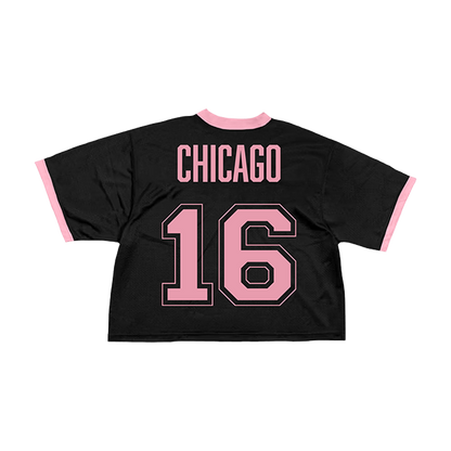 BLACKPINK Cropped Jersey Chicago Black