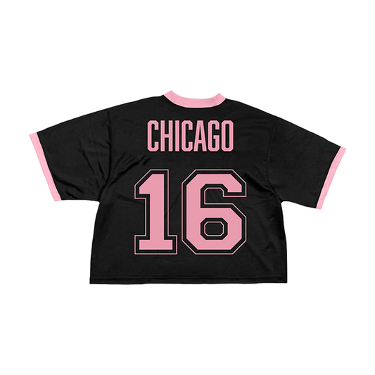 BLACKPINK Cropped Jersey Chicago Black