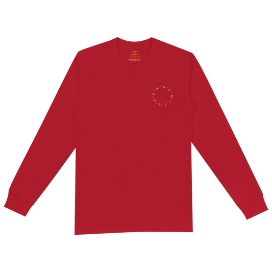 CIRCLES RED LONG SLEEVE