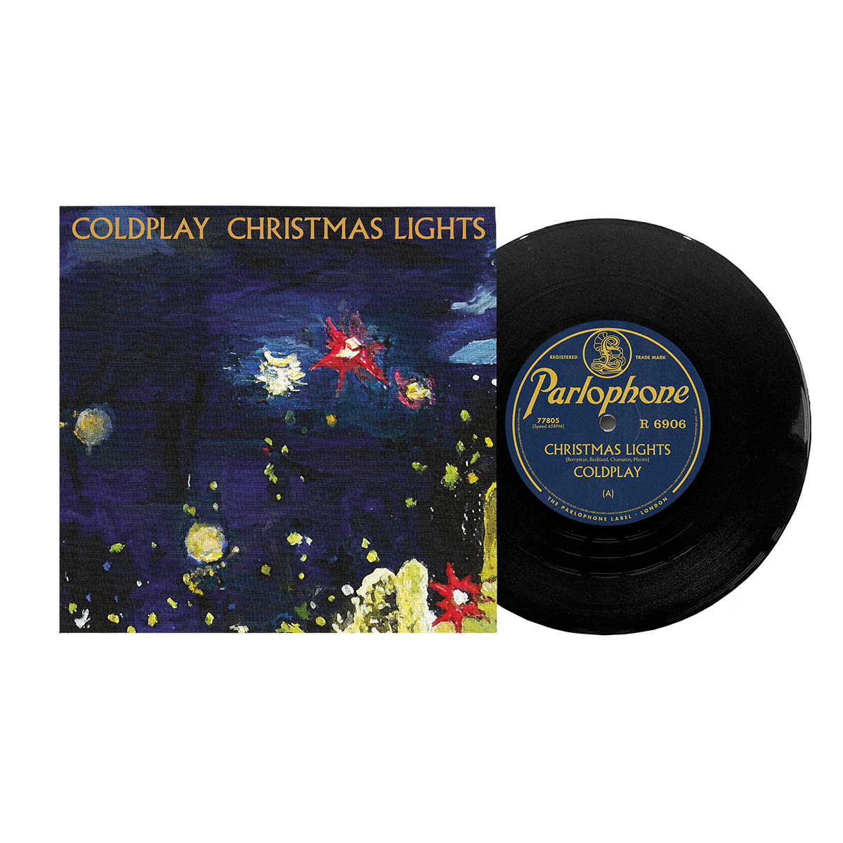 CHRISTMAS LIGHTS 7" BLACK VINYL