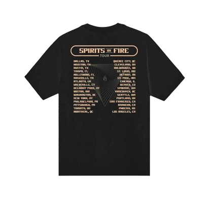 Spirits On Fire Tour Black Tee