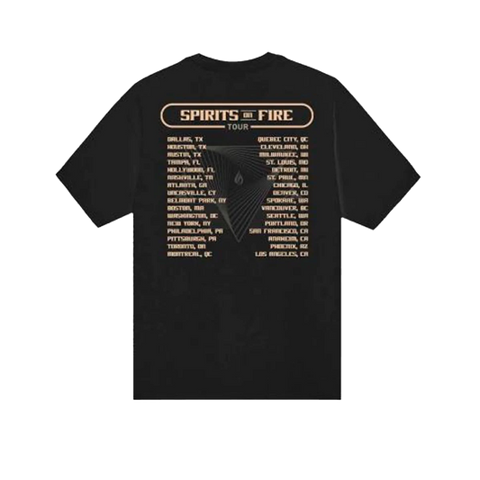 Spirits On Fire Tour Black Tee