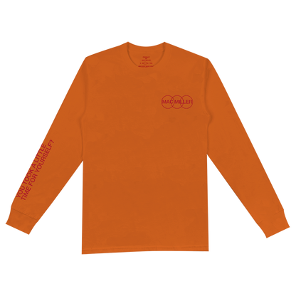 TAKE A LITTLE TIME ORANGE LONG SLEEVE