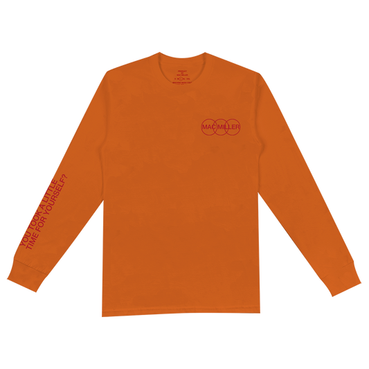 TAKE A LITTLE TIME ORANGE LONG SLEEVE