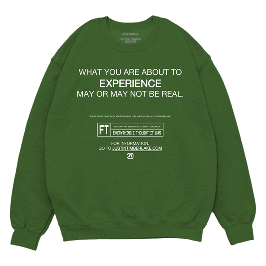 What Are You About Alpine Green Crewneck Sweatshirt