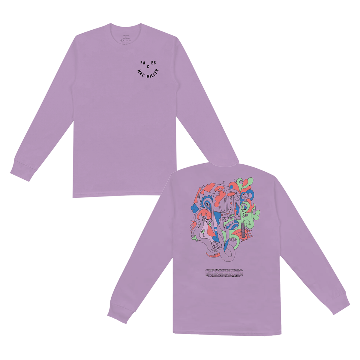 FACES SMILE PURPLE LONGSLEEVE