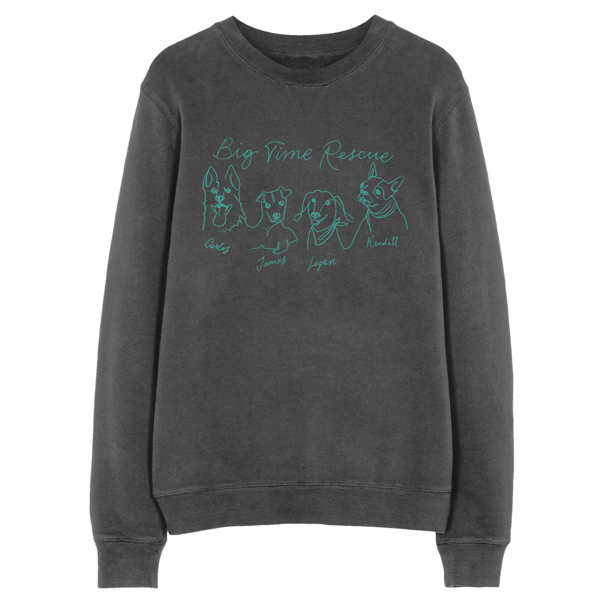 Big Time Rescue Crewneck - Black-Big Time Rush