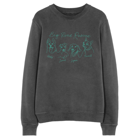 Big Time Rescue Crewneck - Black-Big Time Rush