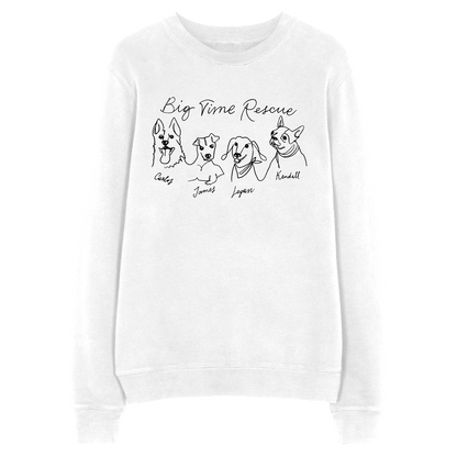 Big Time Rescue Crewneck - White-Big Time Rush