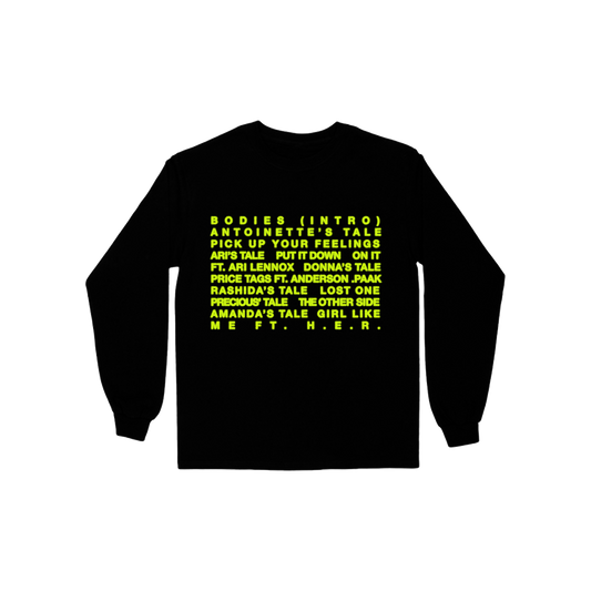 JS Black Setlist Long-Sleeve Tee
